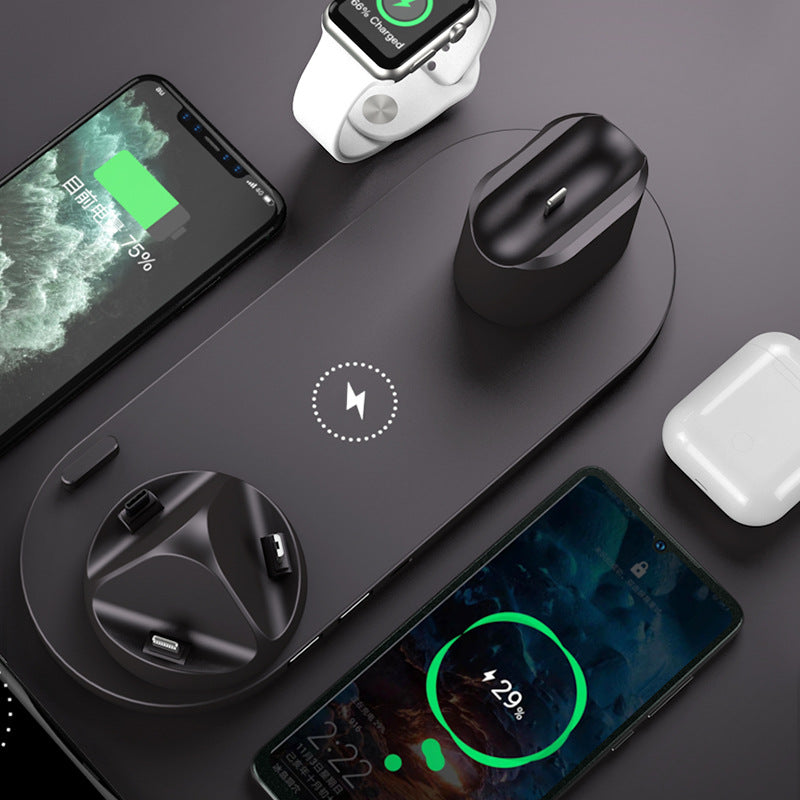 6-in-1 Wireless Charging Dock | Ultimate Power Station for iPhone, Watch & AirPods - In Use Lifestyle