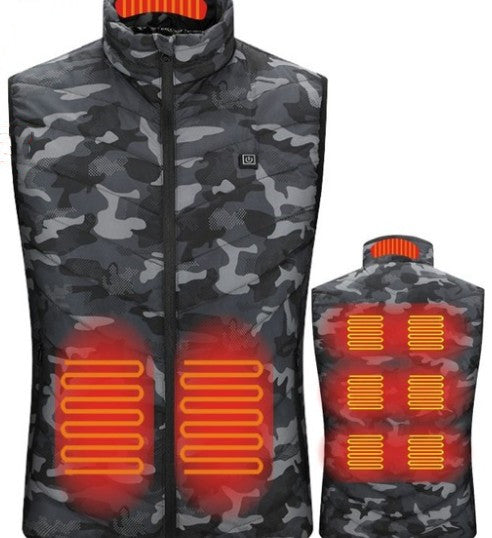 Heated Vest Smart Electric Heating Jacket Men Women Waistcoat Winter - View 4