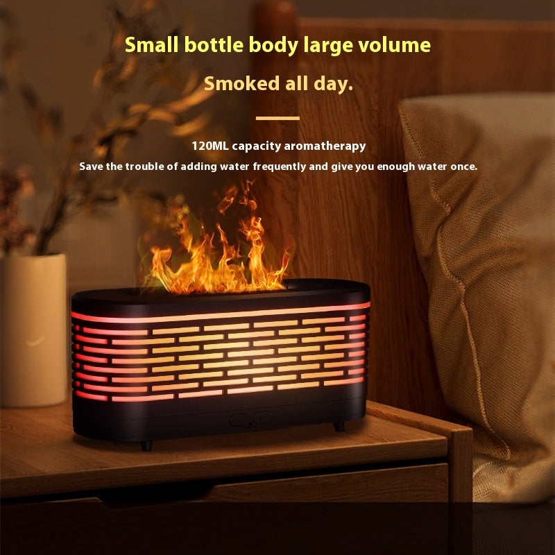 Mini Simulation Flame Ultrasonic Aroma Diffuser Domestic Humidifier - View 5
