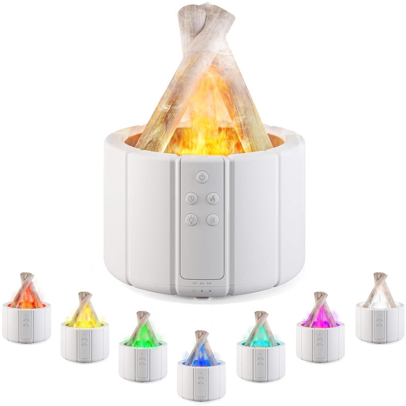 Simulated Flame Aromatherapy Machine Home Office Desktop Humidifier - View 12